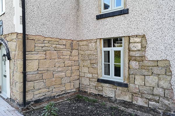 Render Removal at residential property in Wrexham