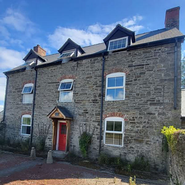 Period property with lime pointing